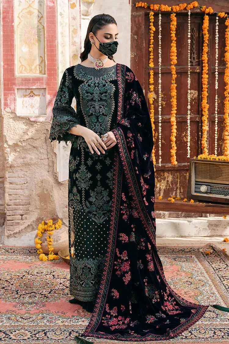 Picture of Flossie - Siara Velvet Formals - V-102 - Unstitched - Available at Raja Sahib