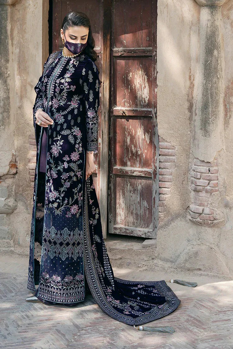 Picture of Flossie - Siara Velvet Formals - V-104 - Unstitched - Available at Raja Sahib