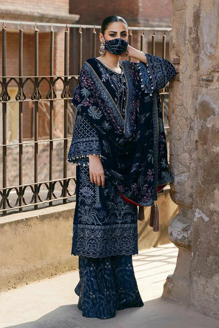 Picture of Flossie - Siara Velvet Formals - V-106 - Unstitched - Available at Raja Sahib