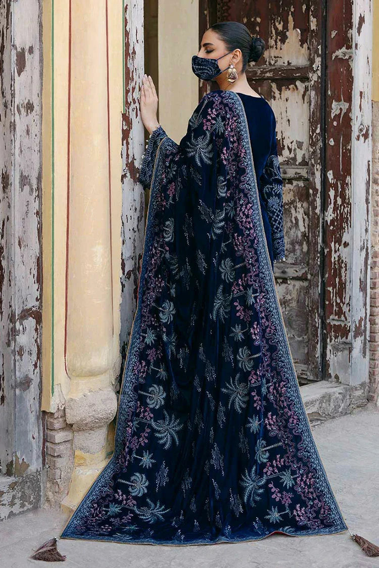 Picture of Flossie - Siara Velvet Formals - V-106 - Unstitched - Available at Raja Sahib