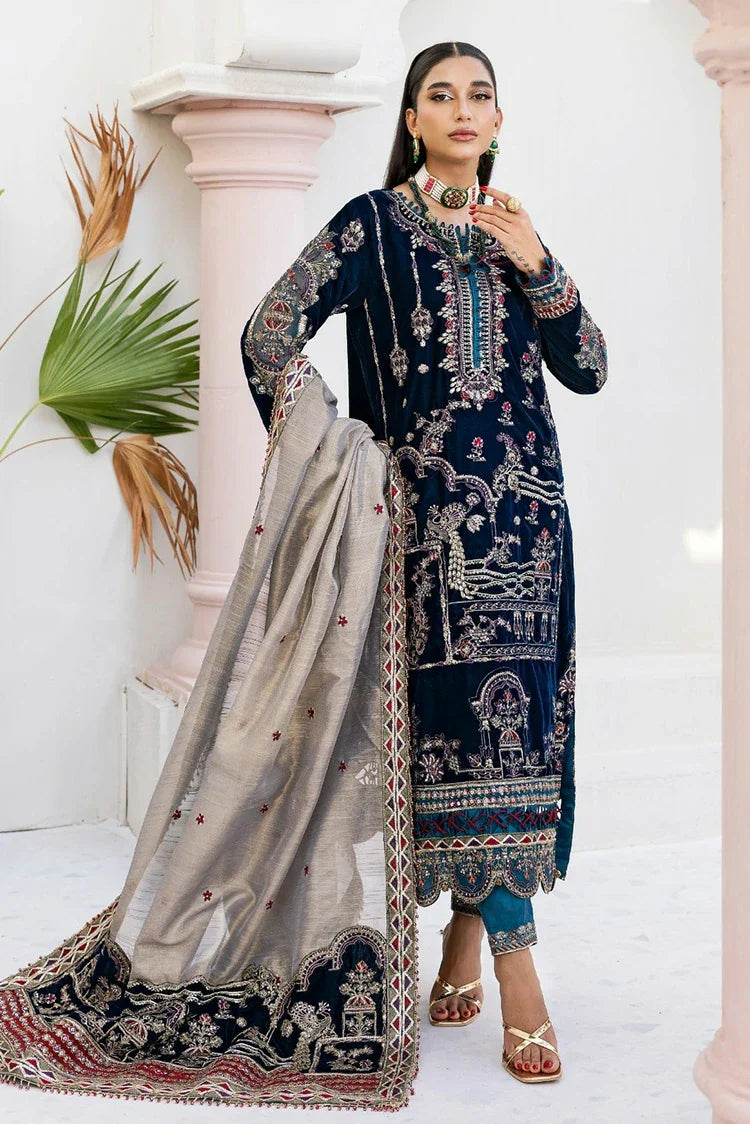 Picture of Zebtan - Andaz E Makhmal Wedding Collection - ZAM-12 - Unstitched - Available at Raja Sahib