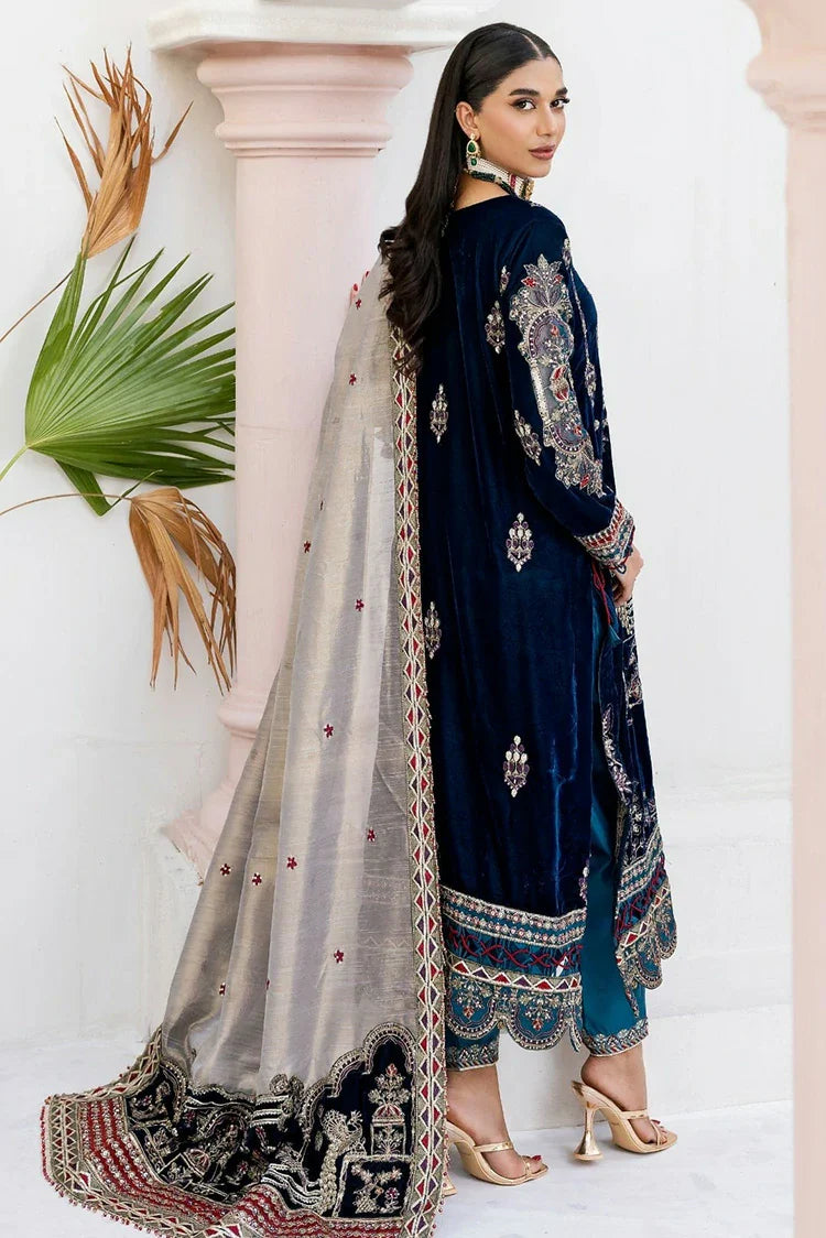 Picture of Zebtan - Andaz E Makhmal Wedding Collection - ZAM-12 - Unstitched - Available at Raja Sahib