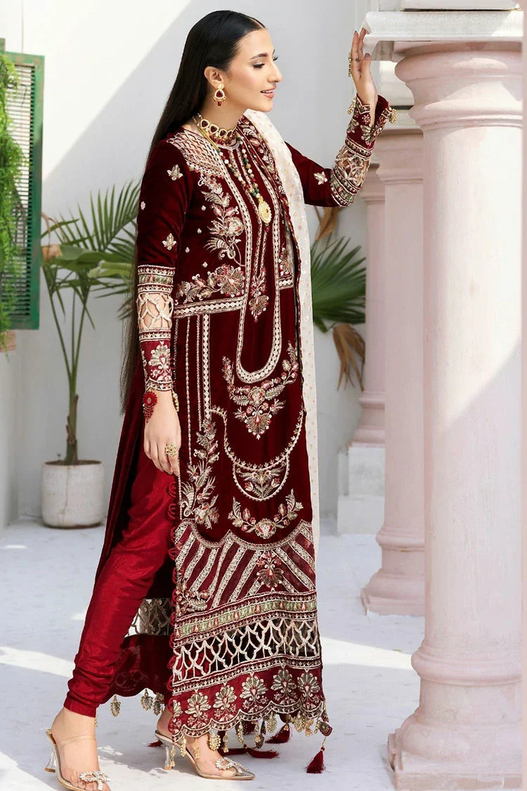 Picture of Zebtan - Andaz E Makhmal Wedding Collection - ZAM-02 - Unstitched - Available at Raja Sahib