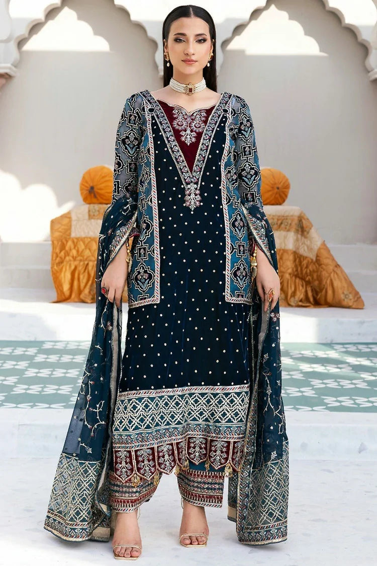 Picture of Zebtan - Andaz E Makhmal Wedding Collection - ZAM-08 - Unstitched - Available at Raja Sahib