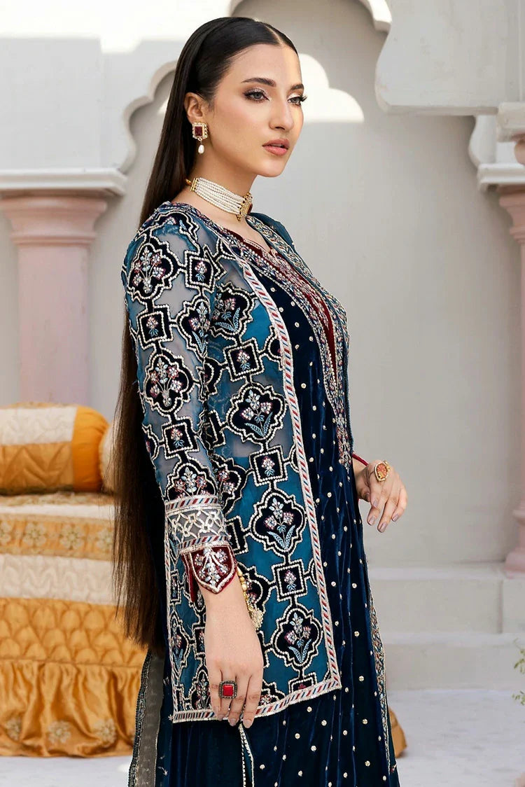 Picture of Zebtan - Andaz E Makhmal Wedding Collection - ZAM-08 - Unstitched - Available at Raja Sahib