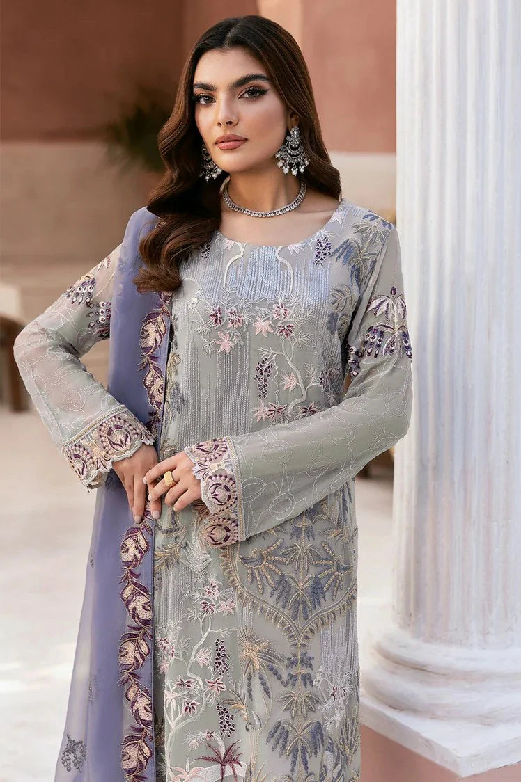 Picture of Ramsha - Arzoo Luxury Chiffon Collection Vol 1 - U-102 - Unstitched - Available at Raja Sahib