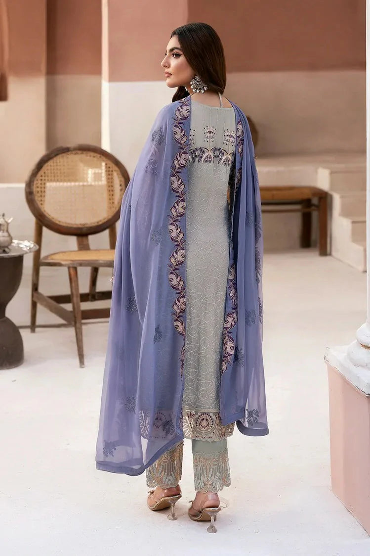 Picture of Ramsha - Arzoo Luxury Chiffon Collection Vol 1 - U-102 - Unstitched - Available at Raja Sahib