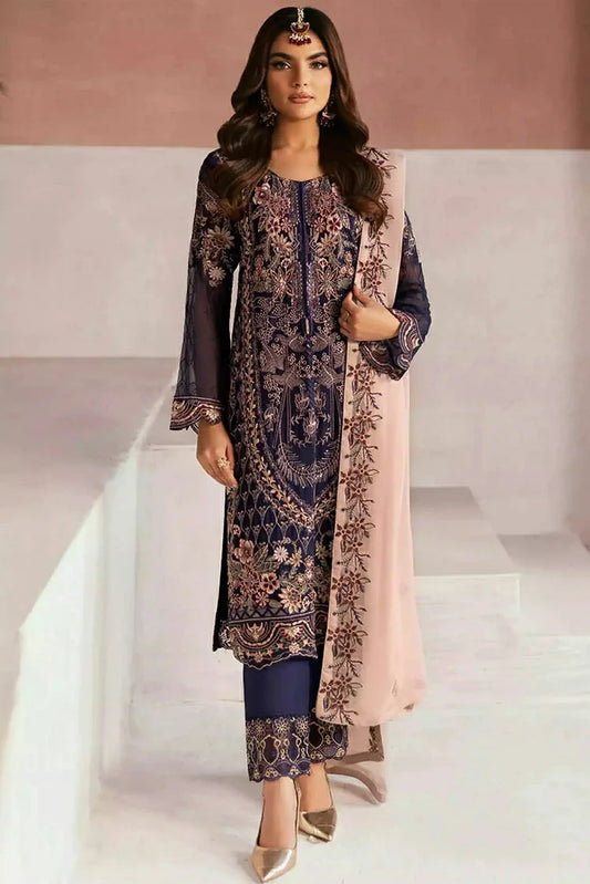 Picture of Ramsha - Arzoo Luxury Chiffon Collection Vol 1 - U-104 - Unstitched - Available at Raja Sahib