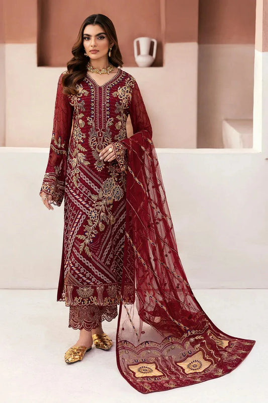 Picture of Ramsha - Arzoo Luxury Chiffon Collection Vol 1 - U-106 - Unstitched - Available at Raja Sahib