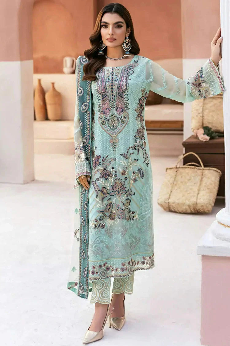 Picture of Ramsha - Arzoo Luxury Chiffon Collection Vol 1 - U-108 - Unstitched - Available at Raja Sahib