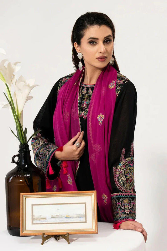 Saad Shaikh - Luminaa Karandi Collection - 02 Onyx - Unstitched