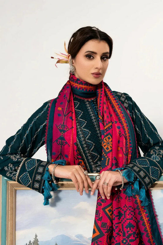 Saad Shaikh - Luminaa Karandi Collection - 03 Sterling - Unstitched