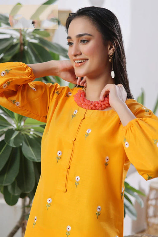 Picture of Abaan Zohan - Akkas Collection - Mustard Yellow - Available at Raja Sahib