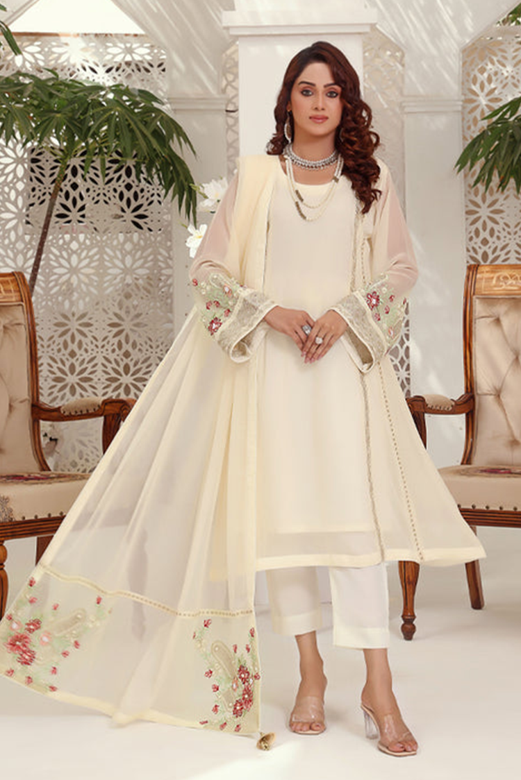 Picture of Abaan Zohan - Zeenia Collection - Off White - Available at Raja Sahib