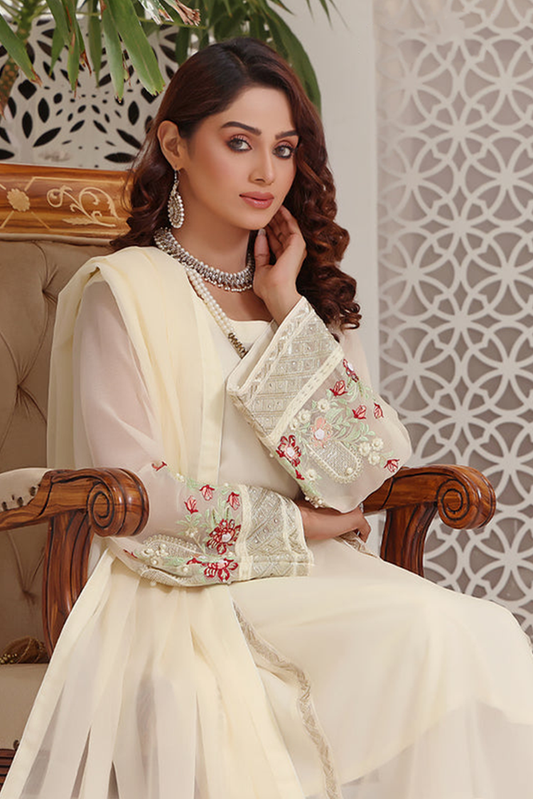 Picture of Abaan Zohan - Zeenia Collection - Off White - Available at Raja Sahib