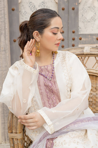 Picture of Arwa Zahra - Mehmal Embroidered Collection - AZ005 - Unstitched - Available at Raja Sahib