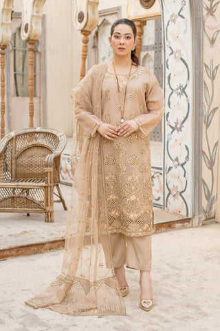 Picture of Arwa Zahra - Mehmal Embroidered Collection - AZ006 - Unstitched - Available at Raja Sahib