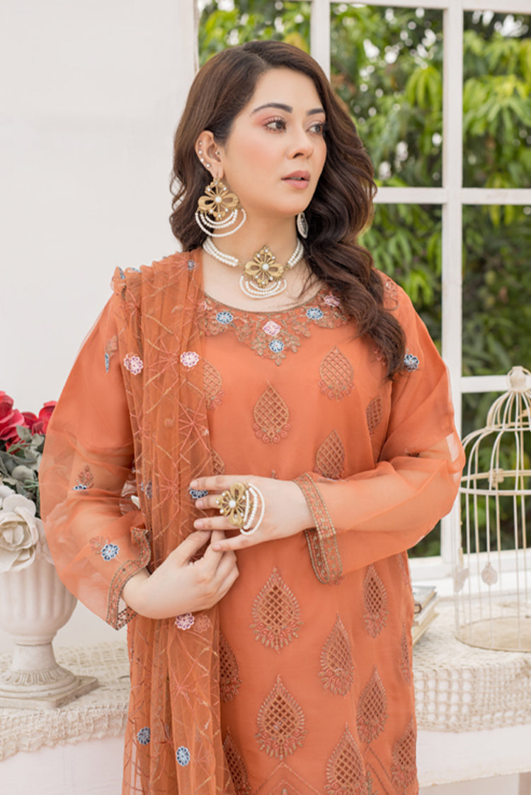 Picture of Arwa Zahra - Mehmal Embroidered Collection - AZ008 - Unstitched - Available at Raja Sahib