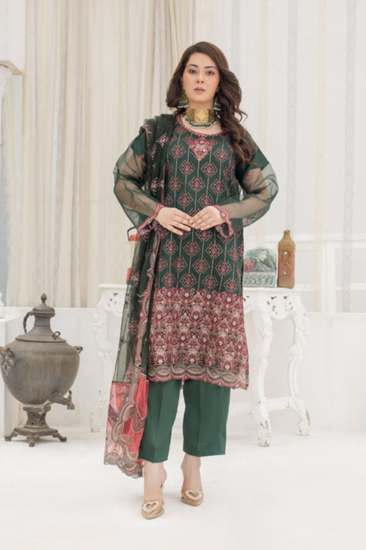 Picture of Arwa Zahra - Mehmal Embroidered Collection - AZ011 - Unstitched - Available at Raja Sahib