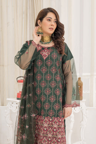 Picture of Arwa Zahra - Mehmal Embroidered Collection - AZ011 - Unstitched - Available at Raja Sahib