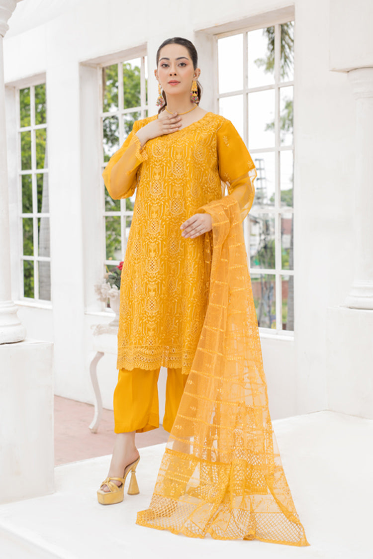 Picture of Arwa Zahra - Mehmal Embroidered Collection - AZ014 - Unstitched - Available at Raja Sahib