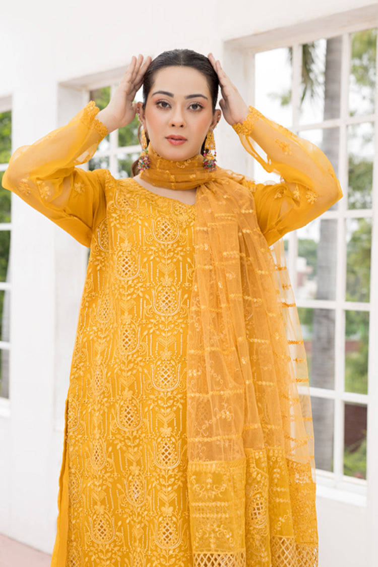 Picture of Arwa Zahra - Mehmal Embroidered Collection - AZ014 - Unstitched - Available at Raja Sahib