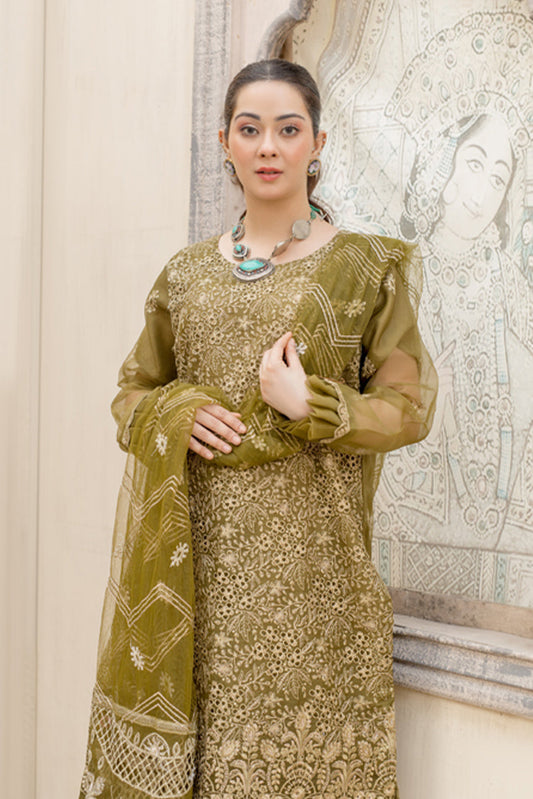 Picture of Arwa Zahra - Mehmal Embroidered Collection - AZ015 - Unstitched - Available at Raja Sahib