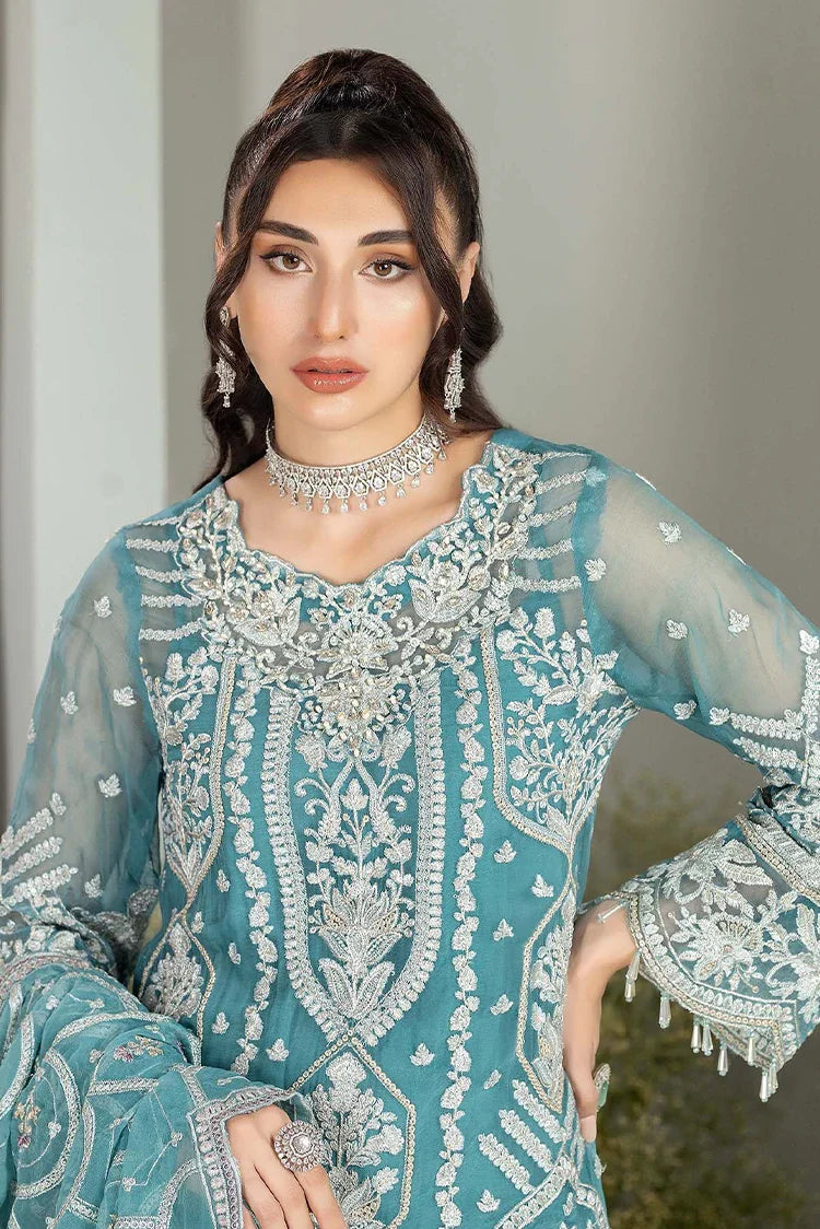 Picture of Adan's Libas - Alyana Semi Formals Chiffon Collection - 4001 - Available at Raja Sahib