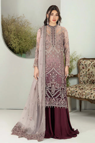 Picture of Adan's Libas - Alyana Semi Formals Chiffon Collection - 4002 - Available at Raja Sahib