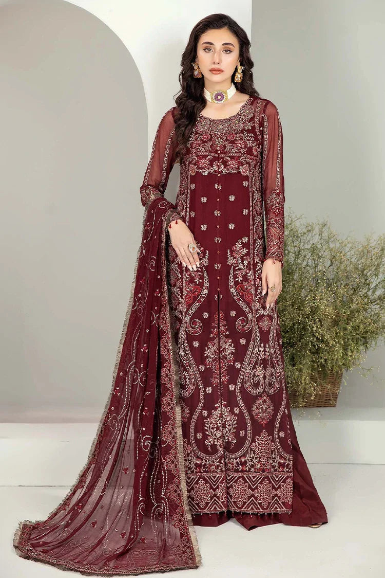 Picture of Adan's Libas - Alyana Semi Formals Chiffon Collection - 4004 - Available at Raja Sahib