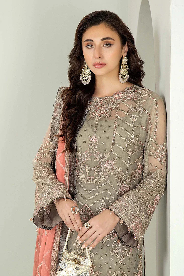 Picture of Adan's Libas - Alyana Semi Formals Chiffon Collection - 4007 - Available at Raja Sahib