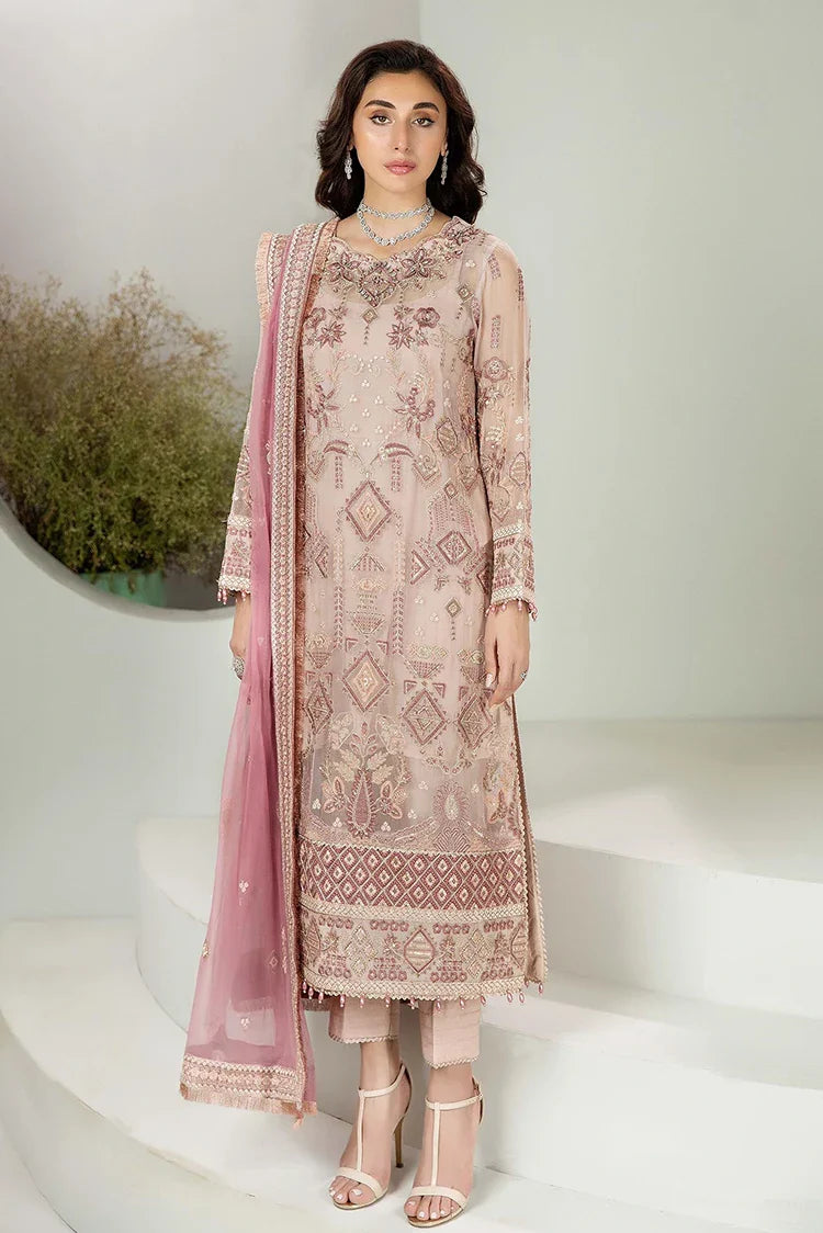 Picture of Adan's Libas - Alyana Semi Formals Chiffon Collection - 4009 - Available at Raja Sahib