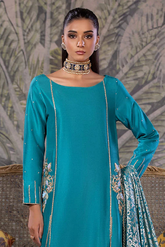 Picture of Amber Imran - Punkh Luxury Formals - Azure Grace - Available at Raja Sahib