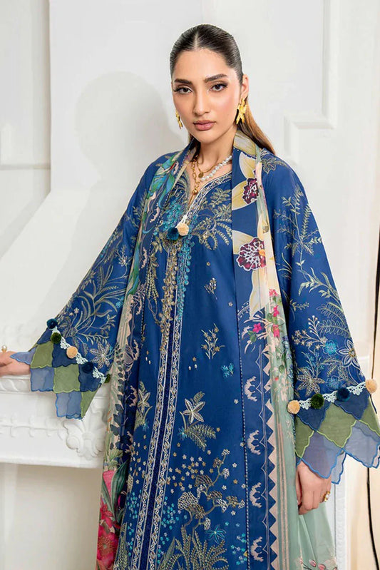 Picture of Roheenaz - Aezel Fall Embroidered Cambric Collection - 1A Insha - Unstitched - Available at Raja Sahib