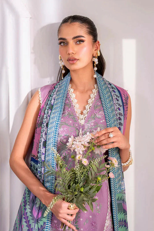 Picture of Roheenaz - Aezel Fall Embroidered Cambric Collection - 4A Laila - Unstitched - Available at Raja Sahib