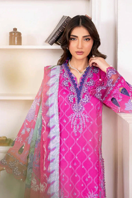 Picture of Roheenaz - Aezel Fall Embroidered Cambric Collection - 6A Novah - Unstitched - Available at Raja Sahib