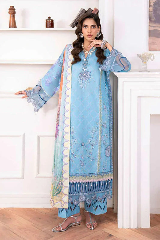 Picture of Roheenaz - Aezel Fall Embroidered Cambric Collection - 6B Miren - Unstitched - Available at Raja Sahib