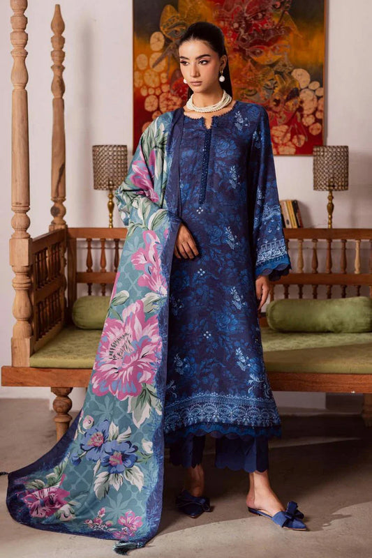 Picture of Nureh - Signature Prints Printed Linen Jacquard Collecton Vol 4 - SP-188 - Unstitched - Available at Raja Sahib