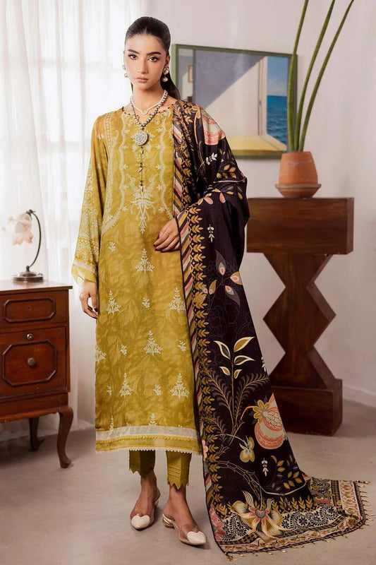 Picture of Nureh - Signature Prints Printed Linen Jacquard Collecton Vol 4 - SP-189 - Unstitched - Available at Raja Sahib