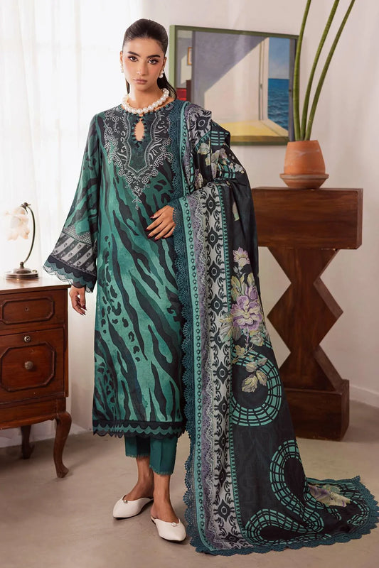 Picture of Nureh - Signature Prints Printed Linen Jacquard Collecton Vol 4 - SP-190 - Unstitched - Available at Raja Sahib