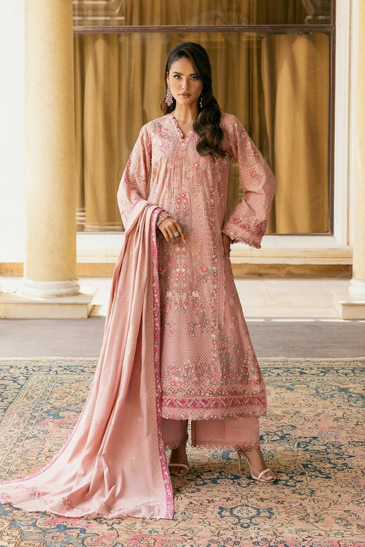 Picture of Elaf - Luxury Winter Collection - EWK-3A DUSTYROSE - Unstitched - Available at Raja Sahib