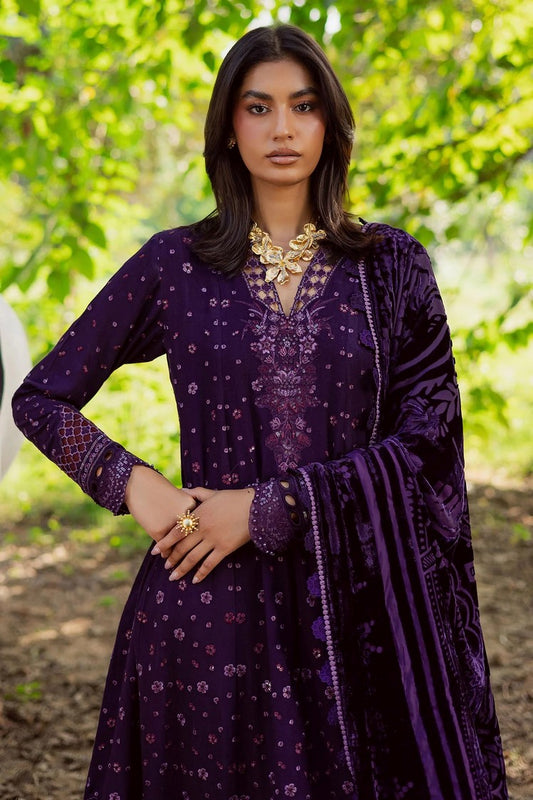 Nureh - Exclusive Luxury Unstitched Peach Leather Collection Vol 2 - NE-187 - Unstitched