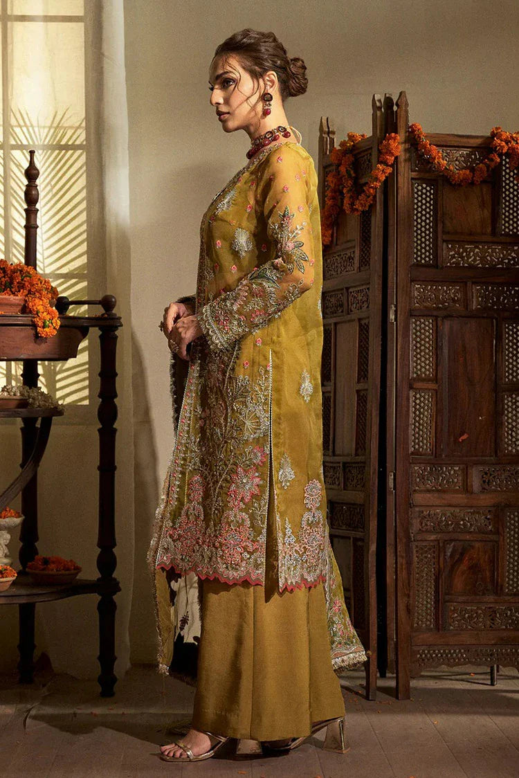 Picture of Fabiha Fatima - Mehar O Maah Luxury Festive Collection - 01 AMBER - Unstitched - Available at Raja Sahib