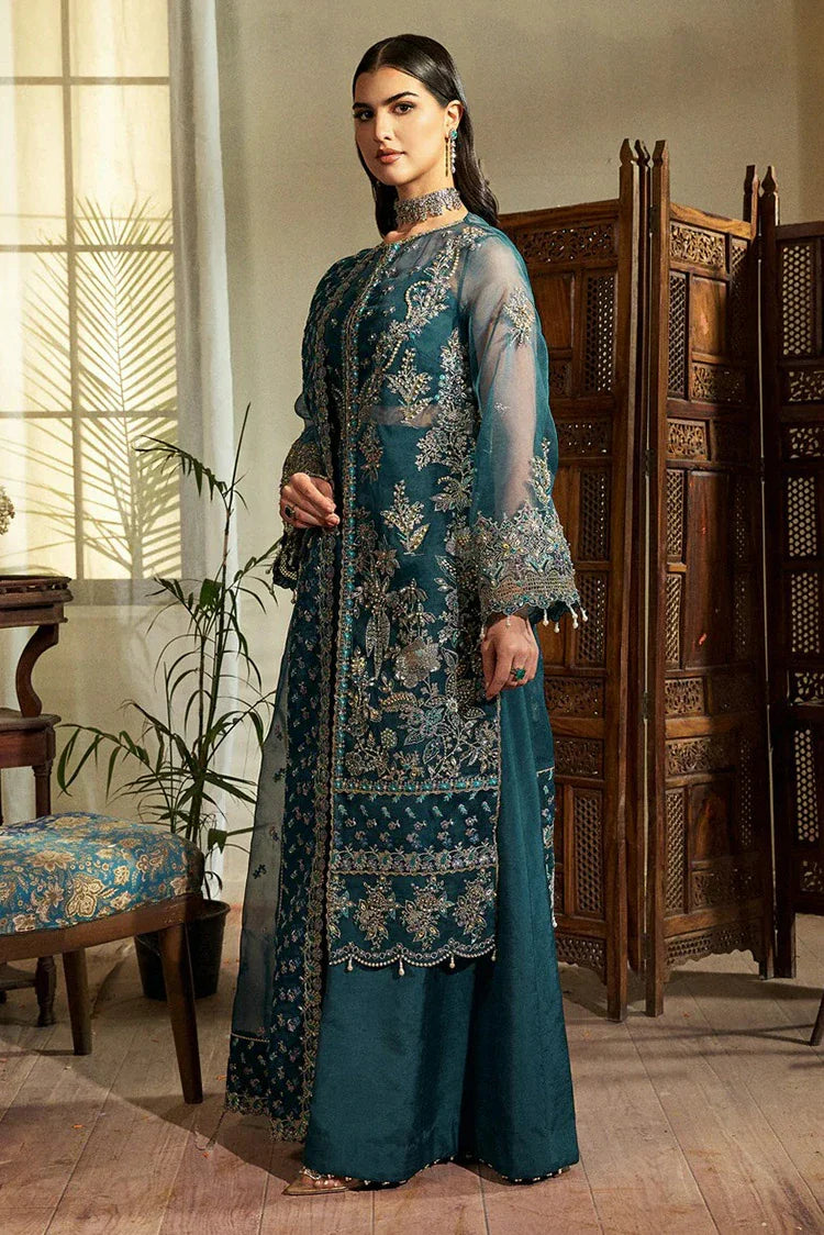 Picture of Fabiha Fatima - Mehar O Maah Luxury Festive Collection - 03 BLOOM - Unstitched - Available at Raja Sahib