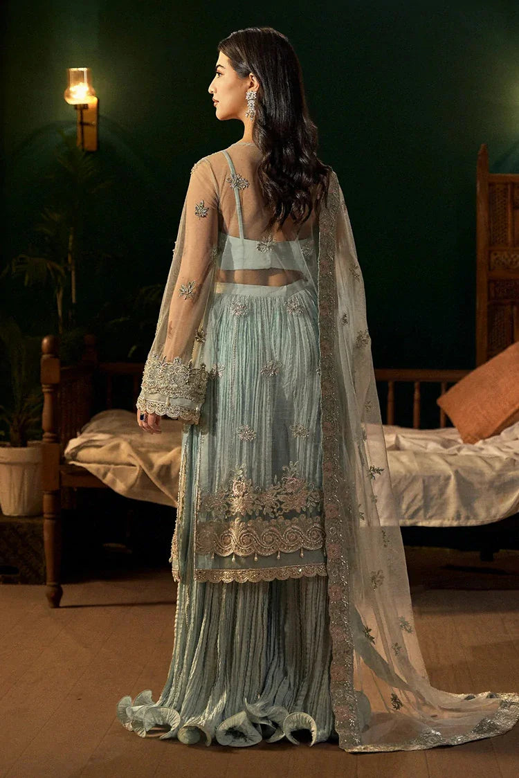 Picture of Fabiha Fatima - Mehar O Maah Luxury Festive Collection - 04 AQUAMARINE - Unstitched - Available at Raja Sahib