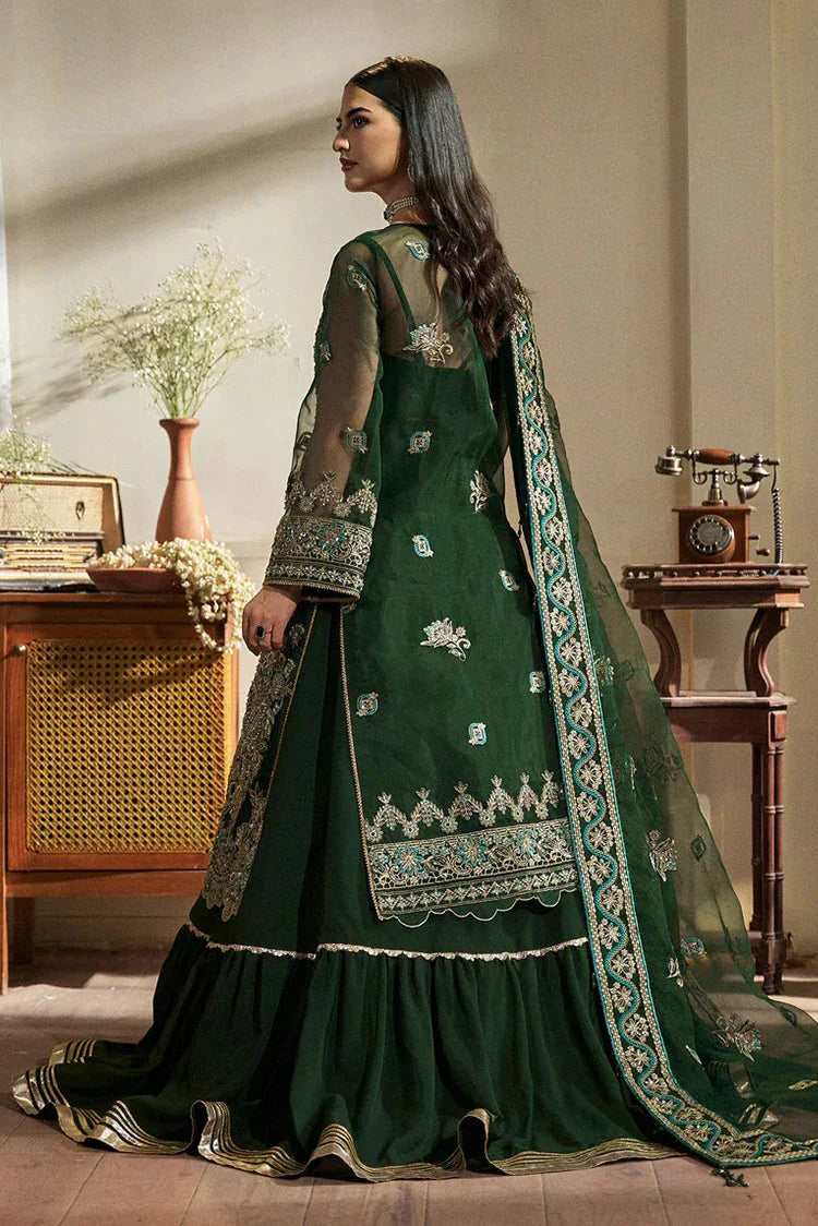 Picture of Fabiha Fatima - Mehar O Maah Luxury Festive Collection - 05 EMERALD - Unstitched - Available at Raja Sahib