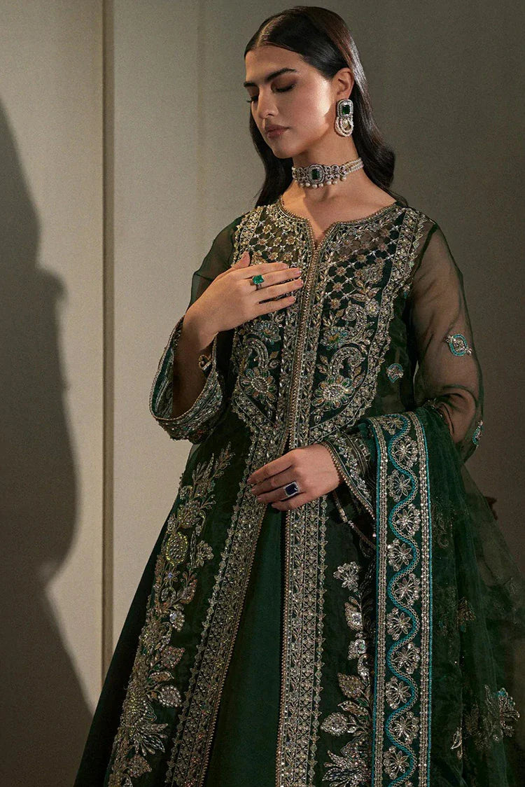 Picture of Fabiha Fatima - Mehar O Maah Luxury Festive Collection - 05 EMERALD - Unstitched - Available at Raja Sahib