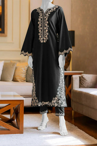 Picture of Summer '24 - Black Colorway Embroidered Suit - Available at Raja Sahib