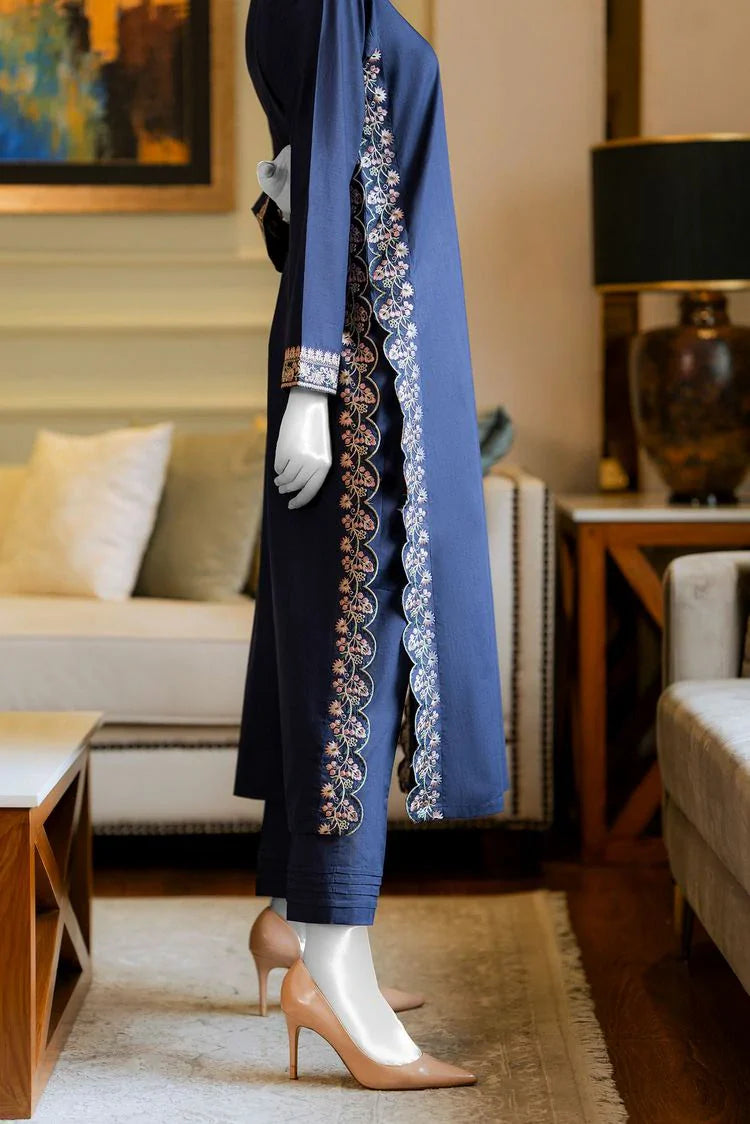 Picture of Summer '24 - Blue Embroidered Suit - Available at Raja Sahib