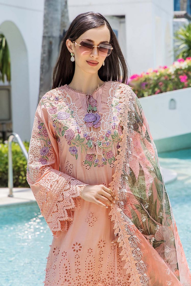 Picture of Adans Libas - Adan's Blossom Unstitched Lawn Collection - 7500 - Available at Raja Sahib